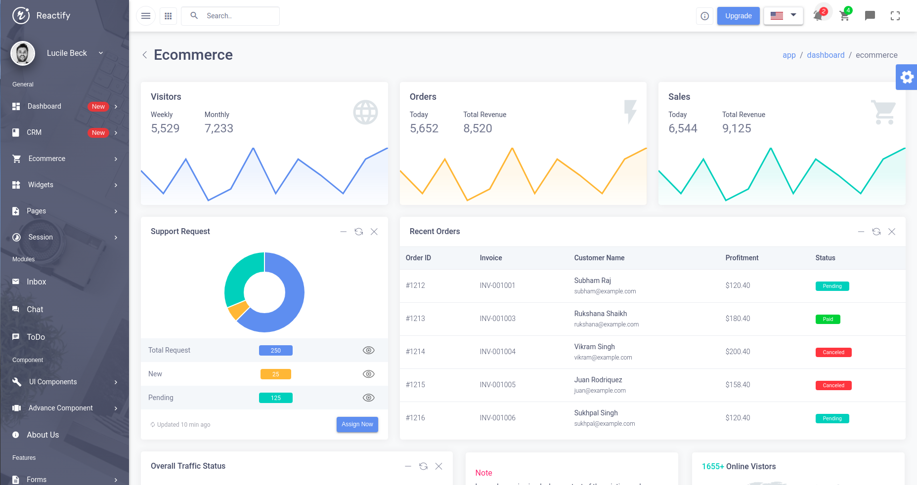 Different Layouts – Reactify