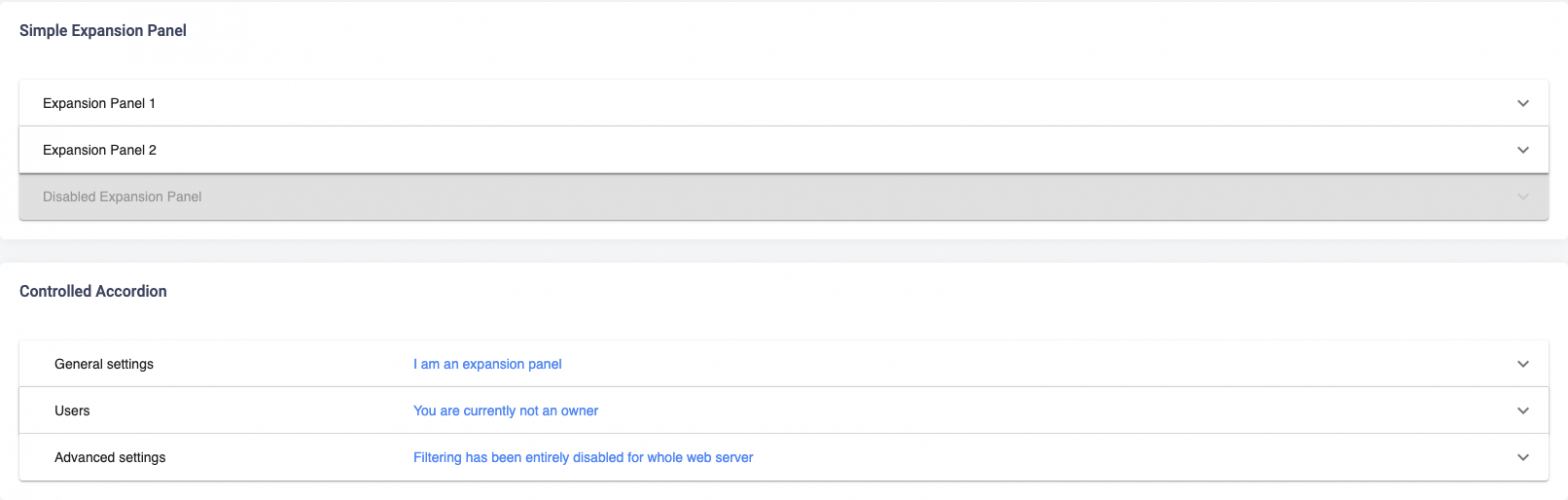 Expansion Panel – Reactify